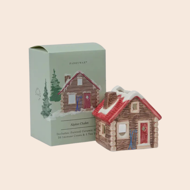Alpine Chalet Incense & Tea Light Holder