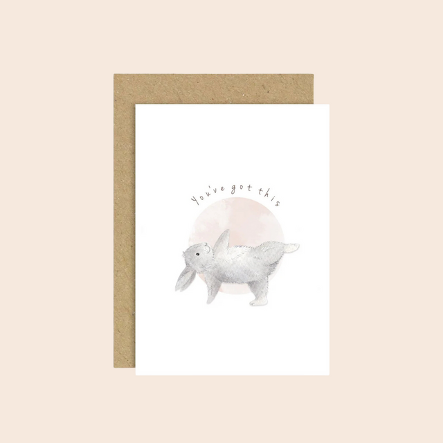 You've Got This Yoga Bunny Card