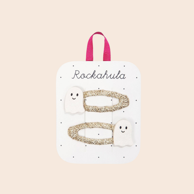 Happy Little Ghost Hair Clips