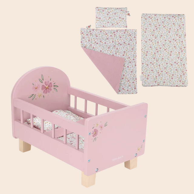 Wooden Doll Bed