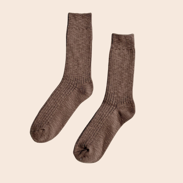 Cottage Socks: Flax