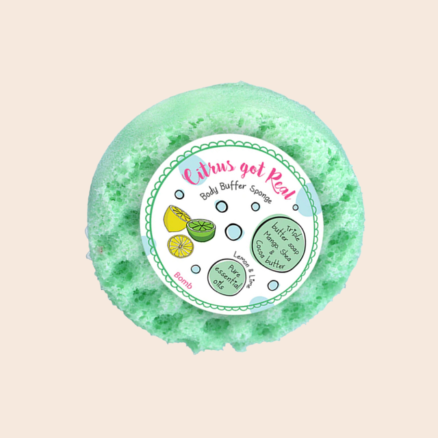 Citrus Got Real Body Buffer Sponge