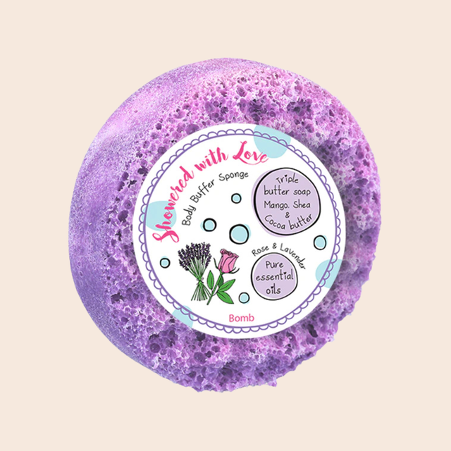 Showered With Love Body Buffer Sponge