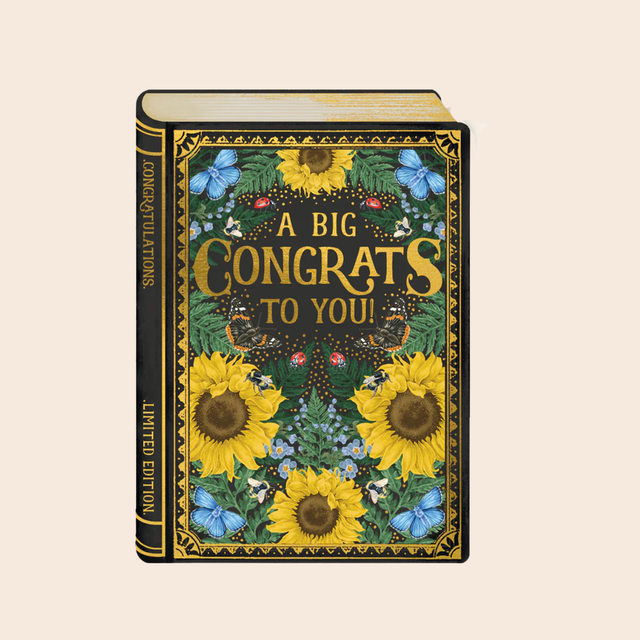 Storybook Congrats Sunflowers Card