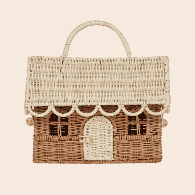 Rattan Gingerbread Casa Clutch