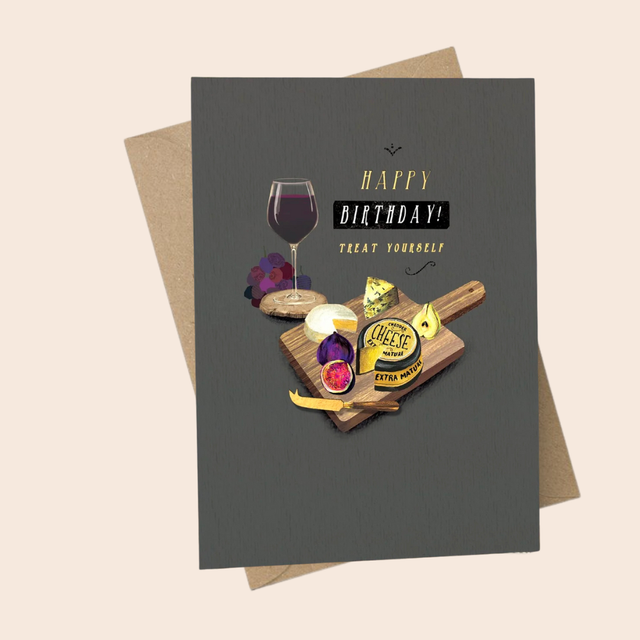 Treat Yourself Cheese Board Card