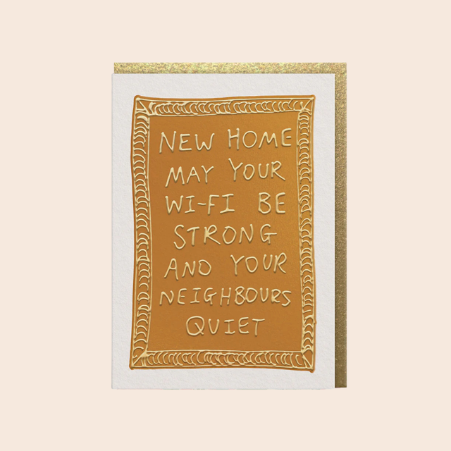 Quiet Neighbours New Home Card
