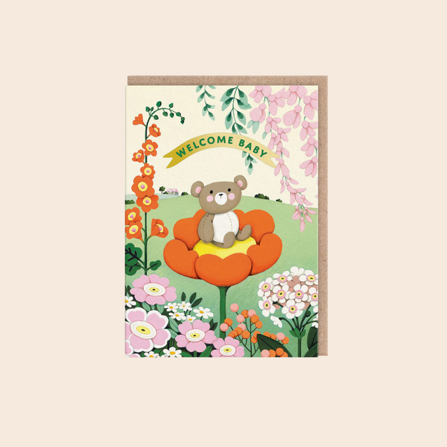 Welcome Baby Bear Card