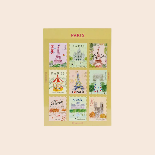 Stamp Stickers: Paris