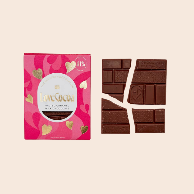 Hearts Salted Caramel Chocolate Bar