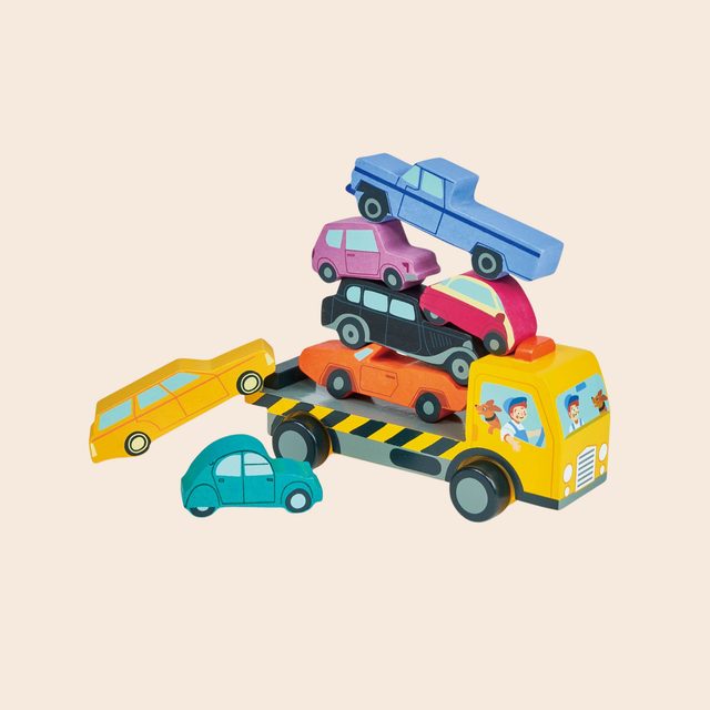 Wooden Stacking Cars