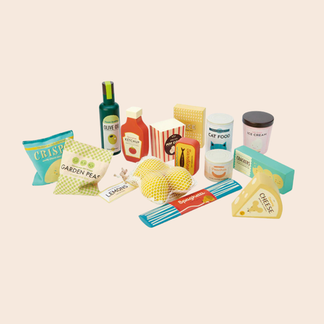 Wooden Supermarket Grocery Set