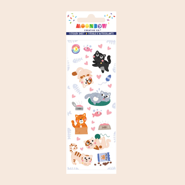 Cats Love Snacks Stickers