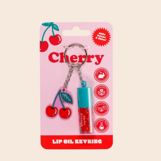 Cherry Lip Oil Keychain