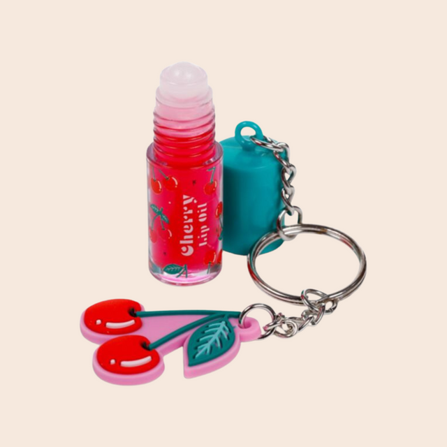 Cherry Lip Oil Keychain