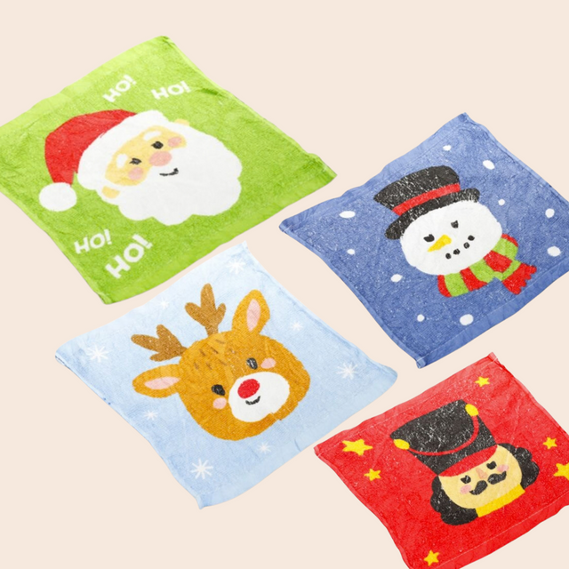 Festive Friends Compressed Travel Towel
