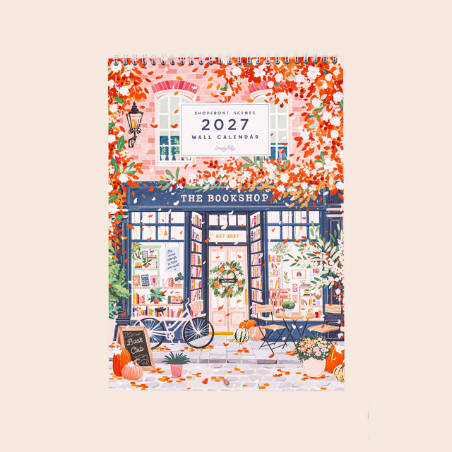 2027 Shopfront Scenes: Wall Calendar