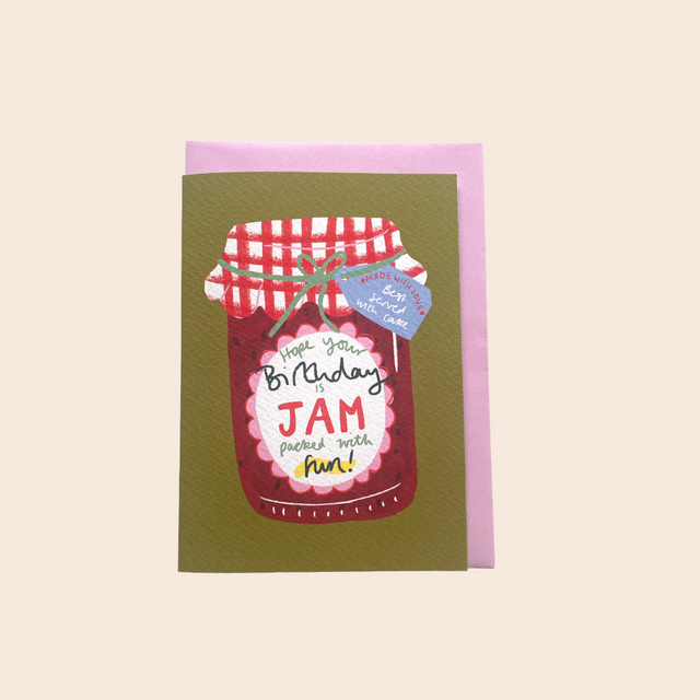 Jam Packed Fun Birthday Card