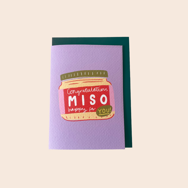 Congratulations Miso Happy for you card