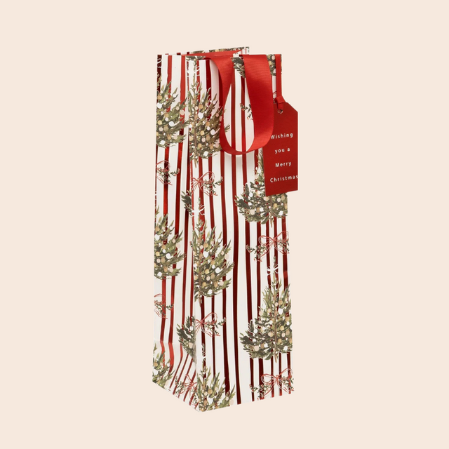 Striped Spruce Bottle Bag