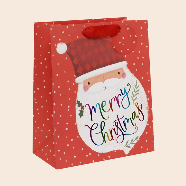Large Rainbow Santa Gift Bag