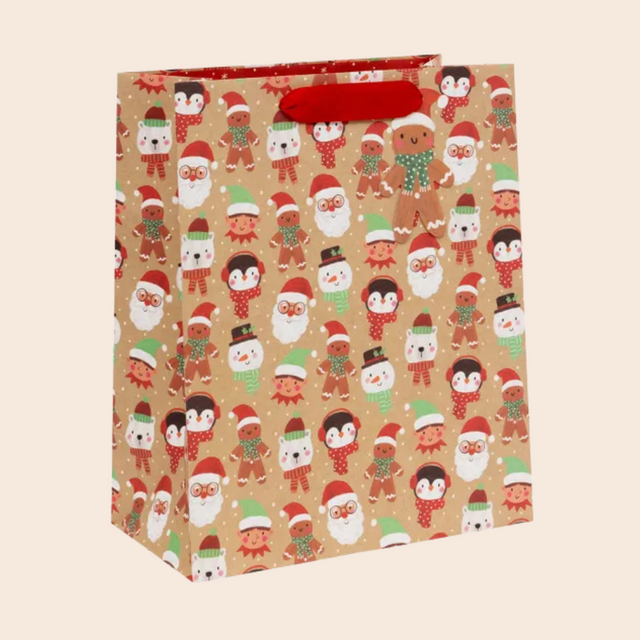 Large Santa's Snow Squad Gift Bag