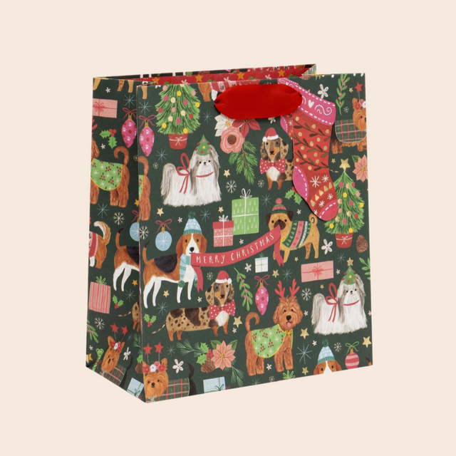 Medium Santa Paws Gift Bag