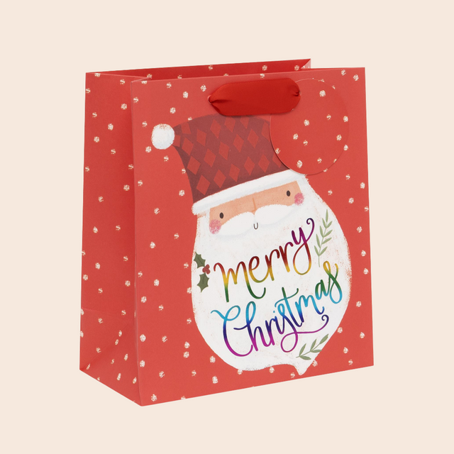 Medium Rainbow Santa Gift Bag