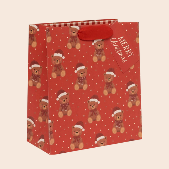 Medium Beary Merry Christmas Gift Bag