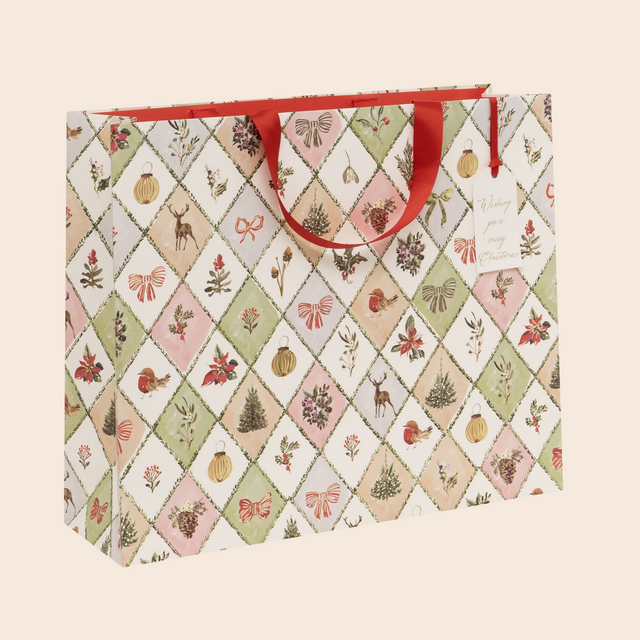 Winter Weave Shopper Gift Bag