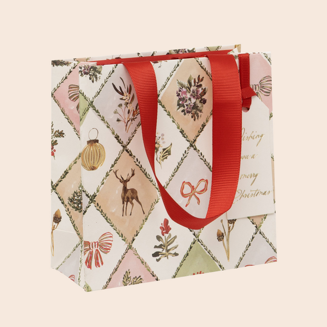 Small Winter Weave Gift Bag