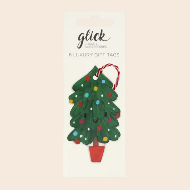 Happy Christmas Tree Gift Tags Pack