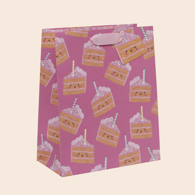 Large Pink Cakey Gift Bag