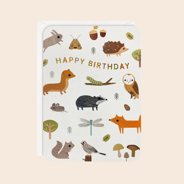 Birthday Woodland Animals Card