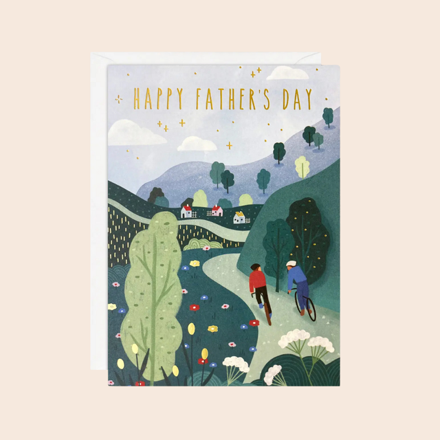 Cycling Father's Day Sunbeams Card