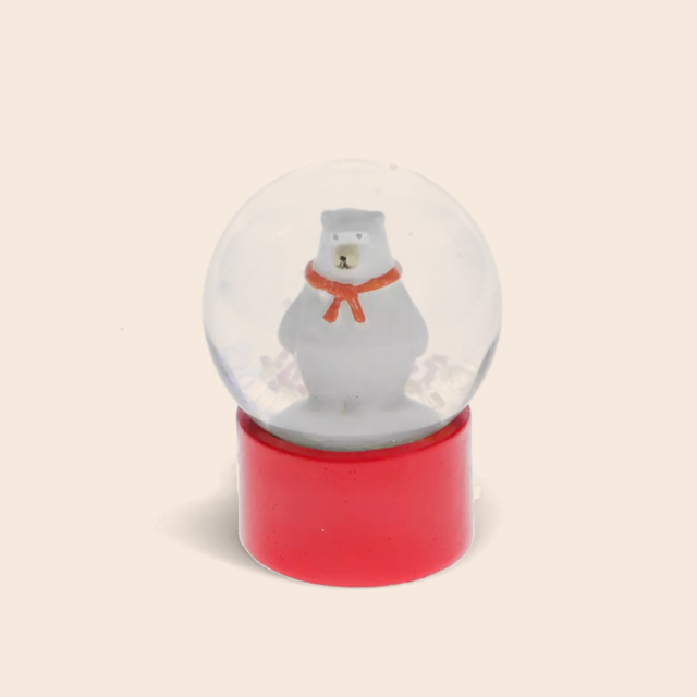 Polar Bear Mini Glitter Globe