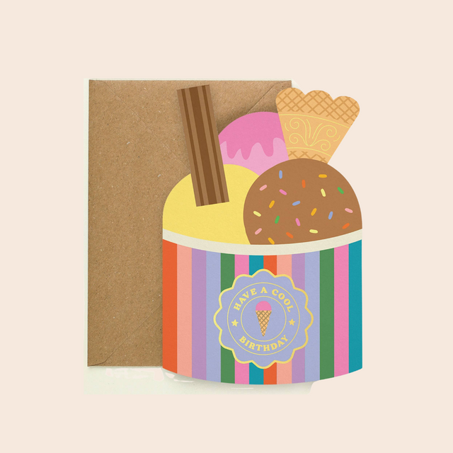 Ice Cream Birthday Card