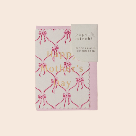 Mother's Day Pink Bows Card