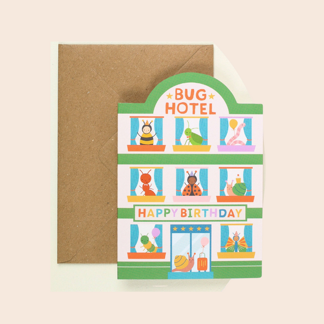 Bug Hotel Birthday Card