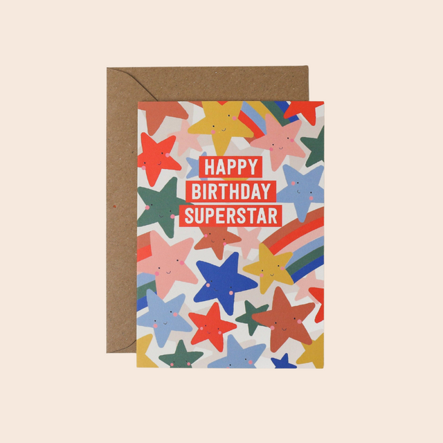 Superstar Birthday Card