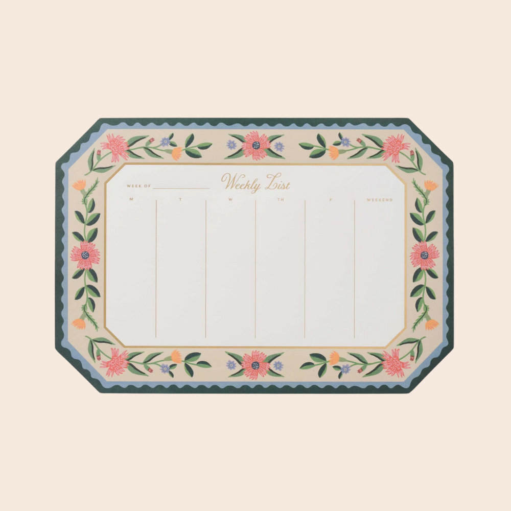 Aster Weekly Desk Pad