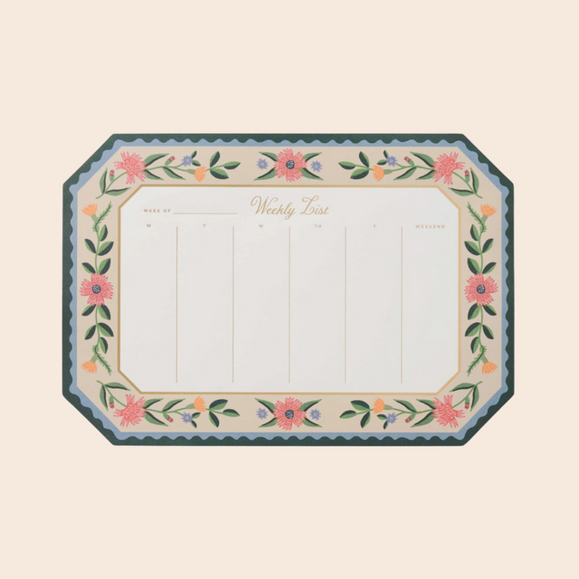 Aster Weekly Desk Pad