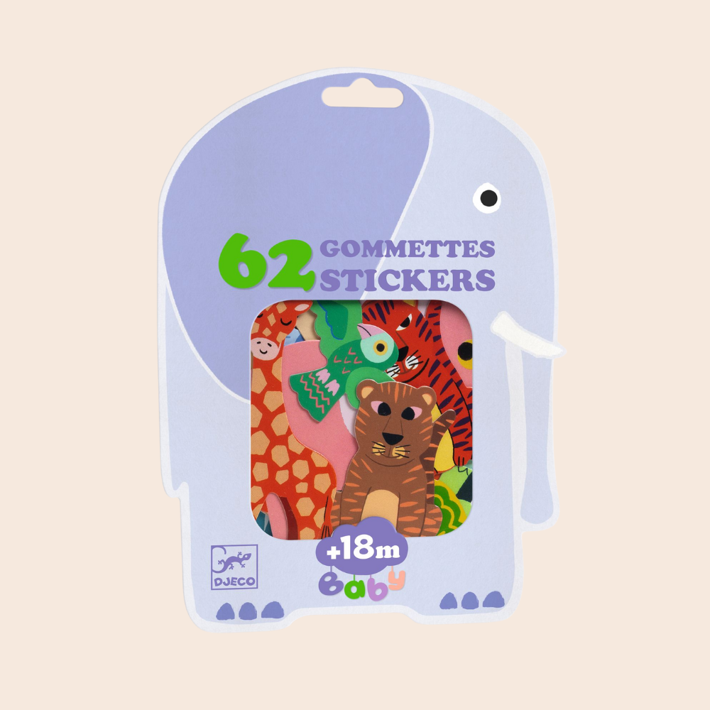 Safari Animal First Stickers