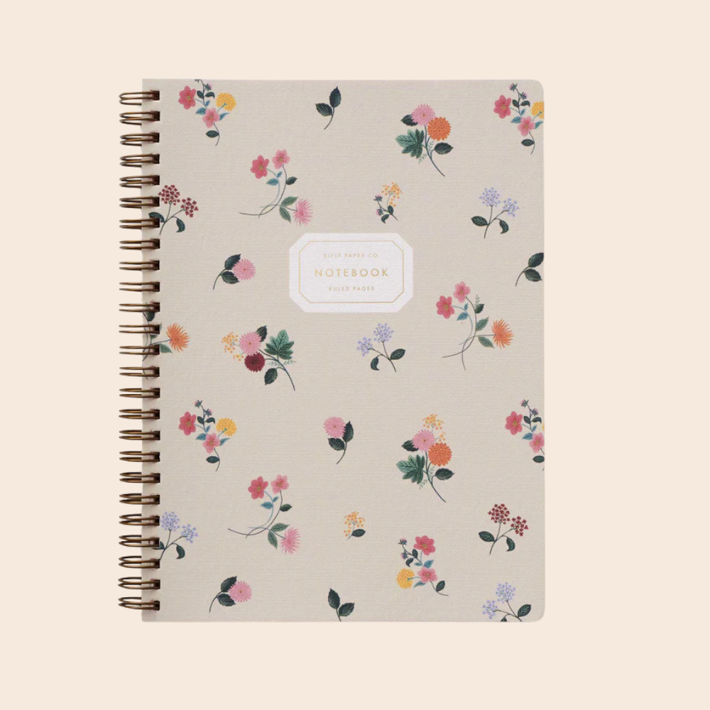Ditsy Dahlia Spiral Notebook