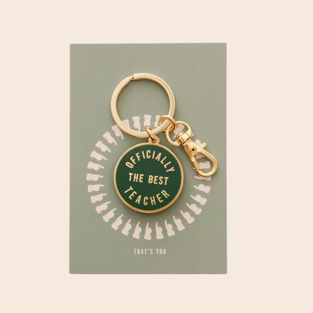 Officially the Best Teacher Keyring