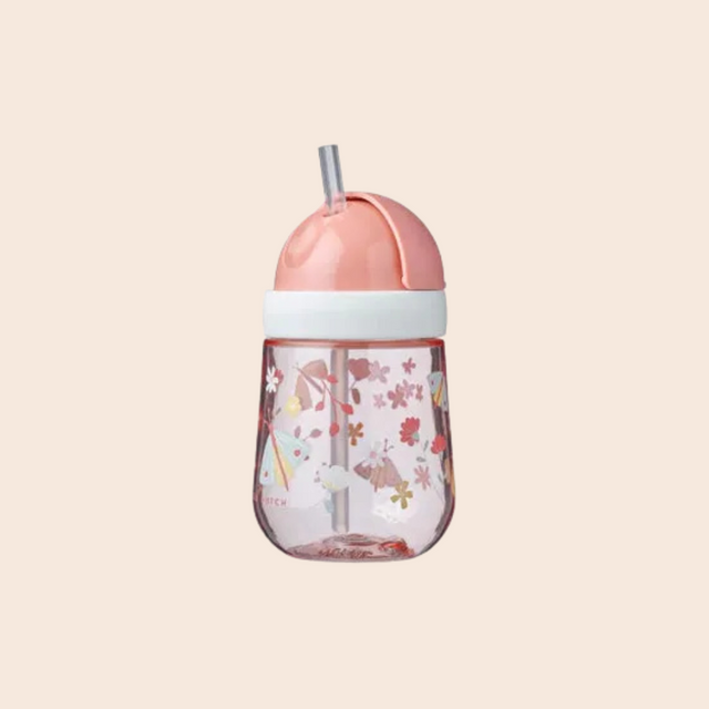 Flowers & Butterflies Straw Cup