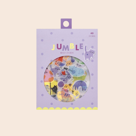 Cats Jumble Washi Stickers