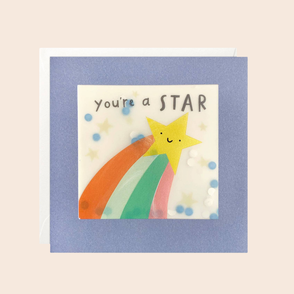 You're a Star Colourful Paper Shakies Card