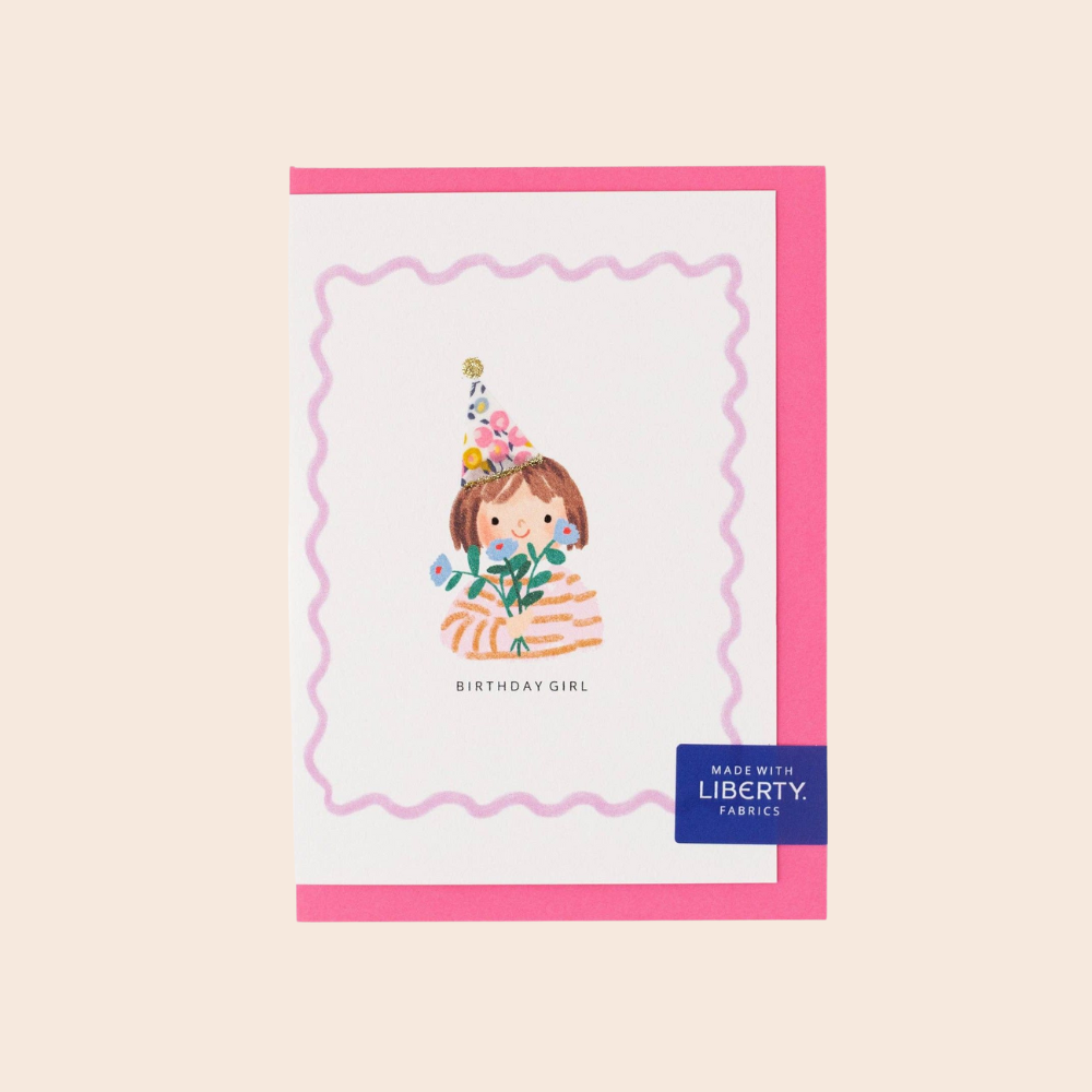 Liberty Birthday Girl Card