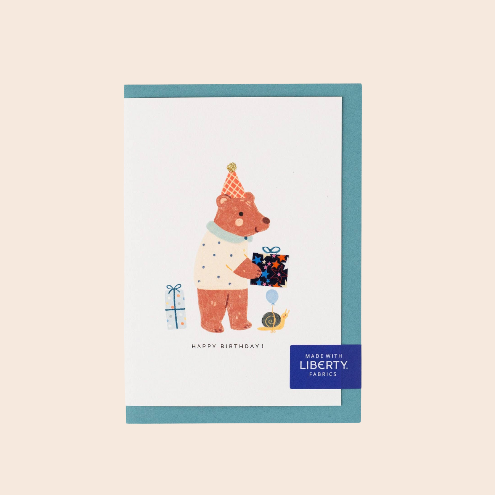 Liberty Bear Birthday Card